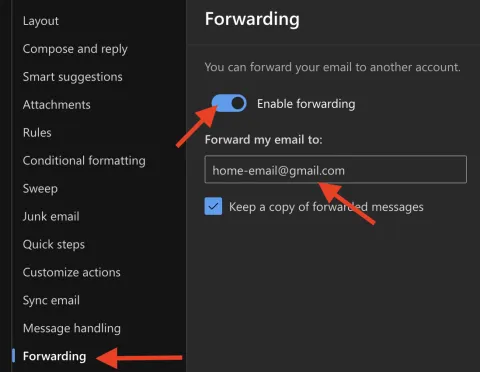 email forwarding
