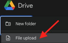 Google Drive - File Upload