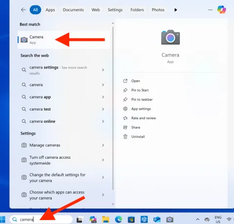 Camera App Select