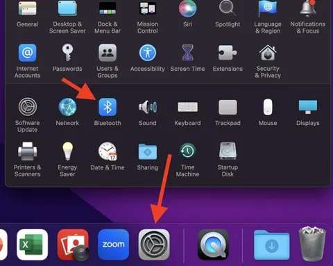 System Prefs - Bluetooth Select
