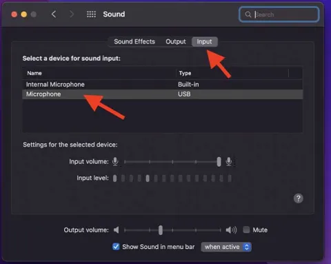 System Prefs Output USB