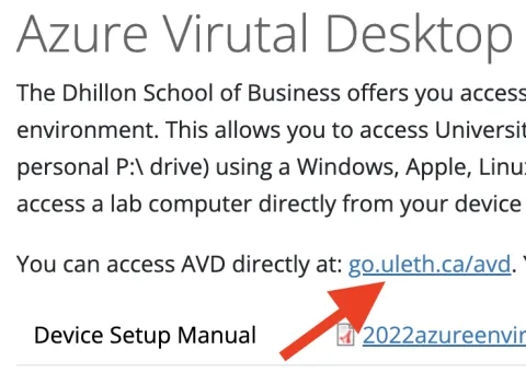 Azura Virtual Desktop Link