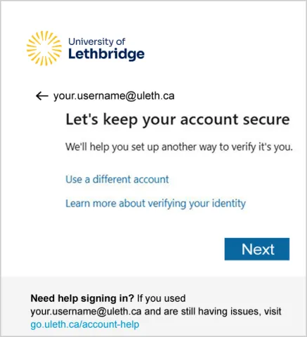 secure your account