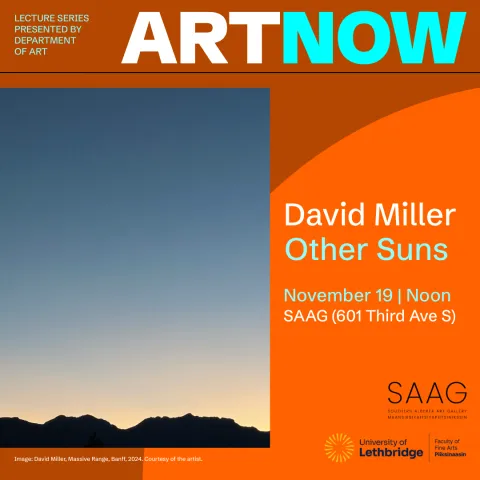 Image of a photographic work by David Miller called, "Massive Range, Banff." 