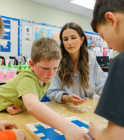 Teacher in classroom