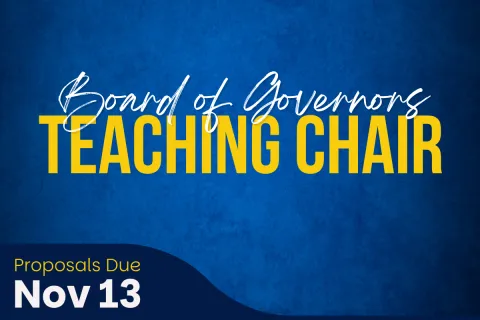 Board of Governors Teaching Chair graphic