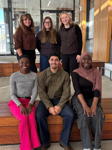 A photo of the Peer Learning Mentor team