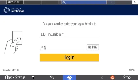 Printer-ID-Login-Page