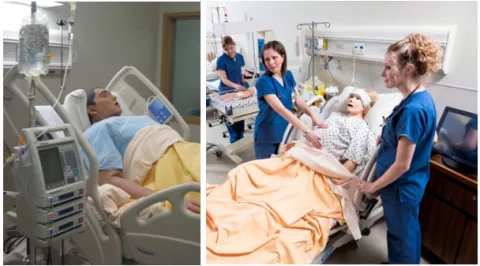 Simulation Health Centre students