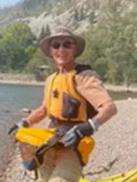 Raymond Huel kayaking
