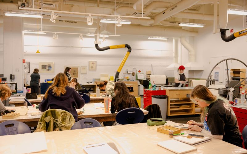 Printmaking studio