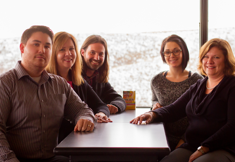The Accommodated Learning Centre staff, (L to R) Aaron Tamayose, Sheila Gilker, Dale Pulvermacher, Mallory Smith and Catherine Drenth.