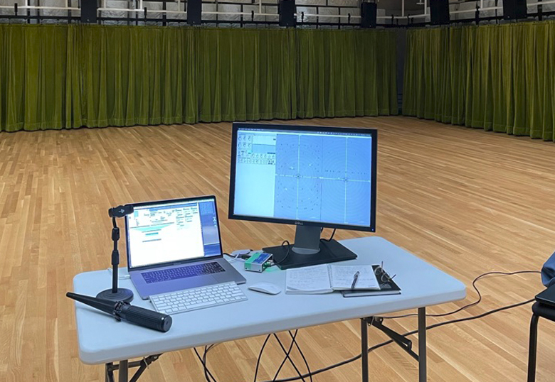 The AuraWand Gen 2.0 at the 64-channel MMR Space in the CIRMMT at McGill University in Montreal.