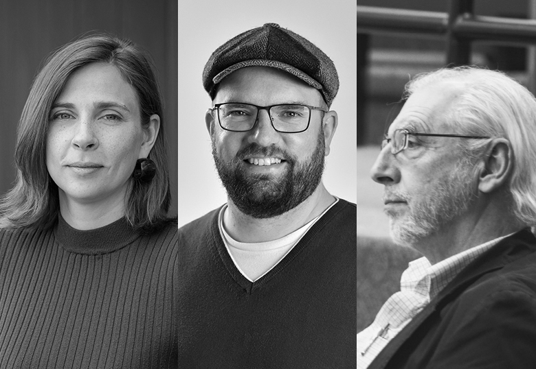 From left to right are Drs. Katharina Stevens, Michael Baumtrog (Toronto Metropolitan University) and Christopher Tindale (University of Windsor), co-editors of the journal.