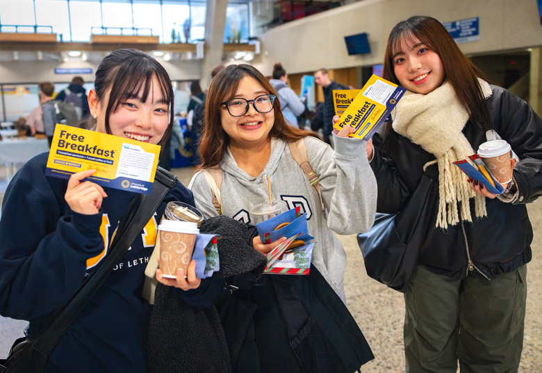 Students were excited to receive support from the University community.