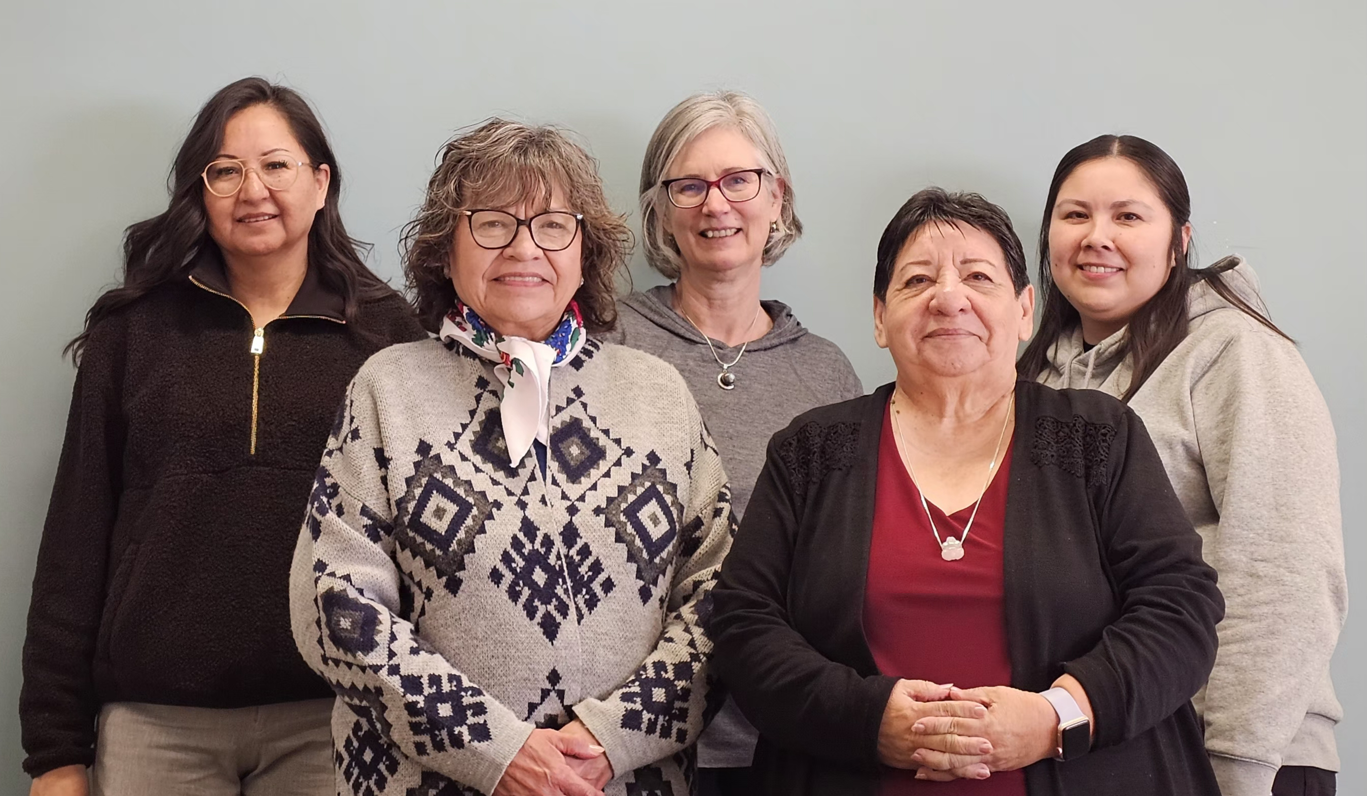 From left to right are Caroline Russell, Mary Fox, Inge Genee, Annabelle Chatsis and Alex Smith.