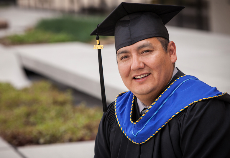Now a teacher at Old Sun Community College, Eddie Wolf Child also helped found the Siksika Youth Movement.