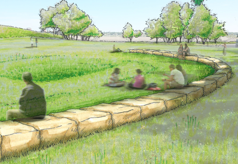 A key aspect of phase two of The Grove is the Dr. Dennis Connolly Amphitheatre.