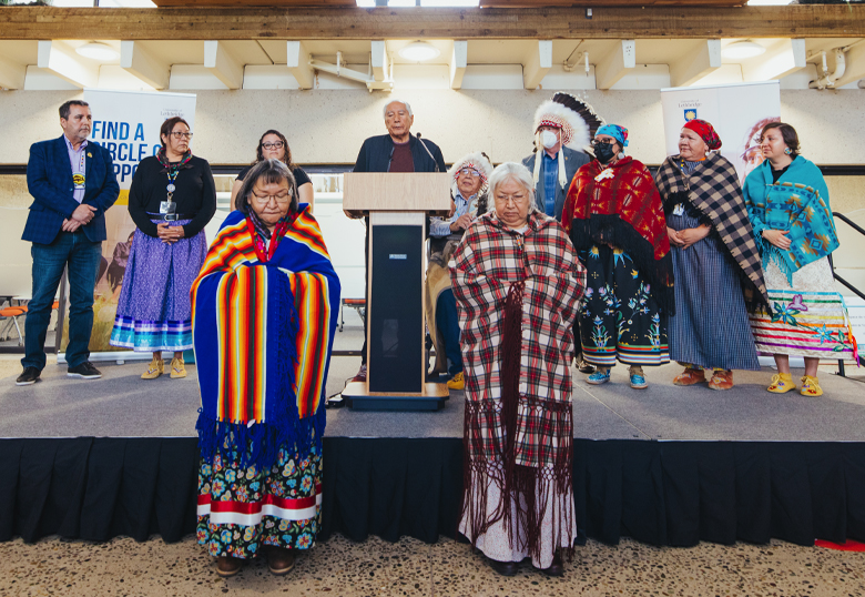 The EleV Navigator Team receives its Blackfoot name.
