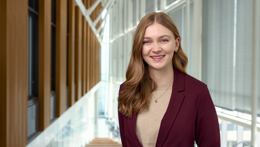 Sydney Whiting is the University's fourth Rhodes Scholar.