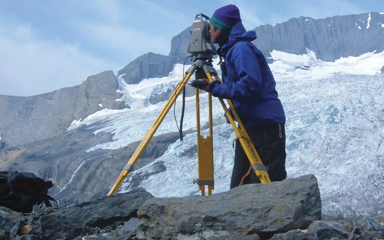 Dr. Hester Jiskoot is a glacier researcher and associate professor in the Department of Geography at the U of L. Her work often takes her to remote locations such as these.