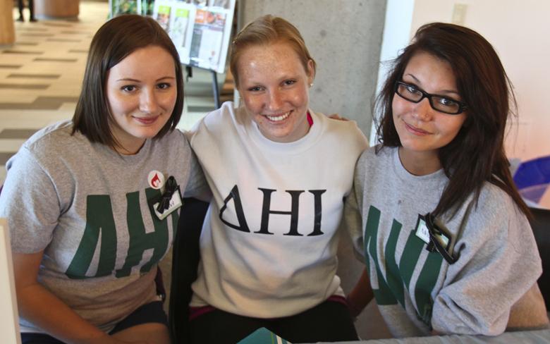 The Delta Eta Iota Sorority is one of two ratified sororities on campus.