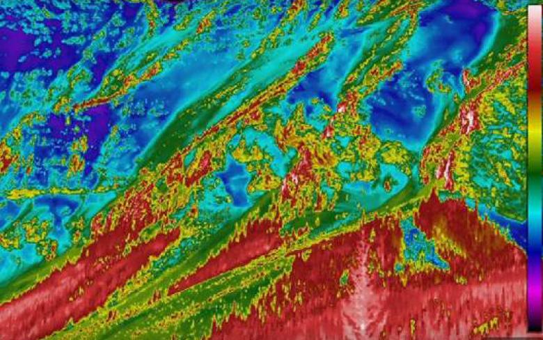 A look at a LiDAR capture of the avalanche slope.